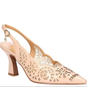 J. Renee Valerian pumps, nude patent, size 11w, NWT